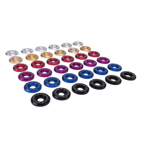 Skunk2 Large Fender Clear Anodized Washer Kit (6 Pcs.) - 649-05-0220