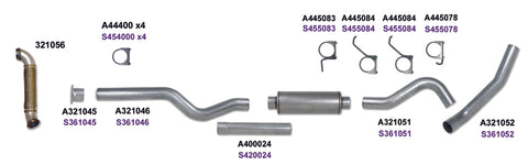 Diamond Eye KIT 4in Catback Single w/ TDP AL 04-05 Chevy/GMC 6.6L Duramax 2500/3500 - K4120A