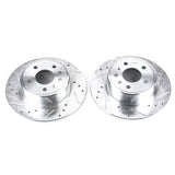 Power Stop 99-03 Saab 9-3 Rear Evolution Drilled & Slotted Rotors - Pair - EBR612XPR