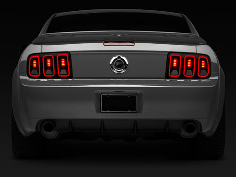 Raxiom 05-09 Ford Mustang Gen5 Tail Lights- Black Housing (Smoked Lens) - 49169