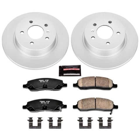 Power Stop 06-11 Buick Lucerne Rear Z17 Evolution Geomet Coated Brake Kit - CRK4658