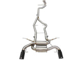 aFe MACHForce XP SS-304 Black Tip 3.0in-2.5in Dia Cat Back Exhaust 11-13 BMW 335i (E90/E92) 3.0L - 49-36328-B