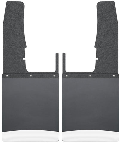 Husky Liners 09-16 Dodge Ram 1500/2500/3500 12in W Black Top SS Weight Kick Back Front Mud Flaps - 17102