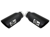 aFe Diesel Exhaust Tip Bolt On Black 4in Inlex x 6in Outlet x 15in - 49T40606-B15