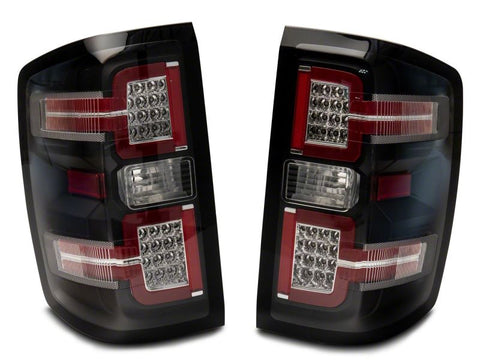 Raxiom 14-18 Chevrolet Silverado 1500 LED Taillights w/ SEQL Turn Signals- Blk Housing (Clear Lens) - S114457