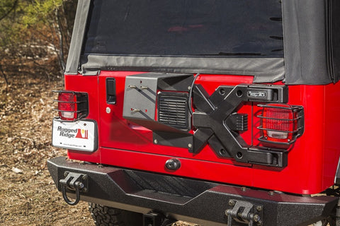 Rugged Ridge Spartacus HD Tire Carrier Whl Mount 87-06 YJ/TJ - 11546.62