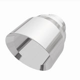 MagnaFlow Tip Stainless Double Wall Round Single Outlet Polished 4.5in DIA 2.5in Inlet 5.75in Length - 35224