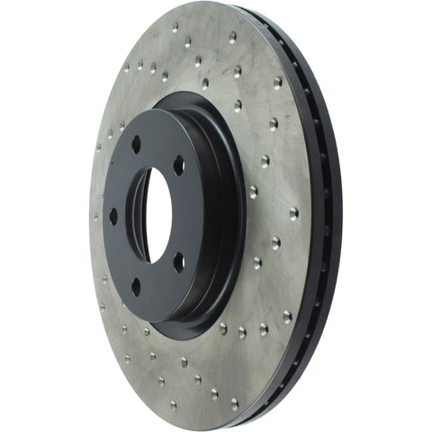 StopTech 2007-2013 Mazda 3 2.3L Cryo Drilled Left Front Brake Rotor - 128.45078CL