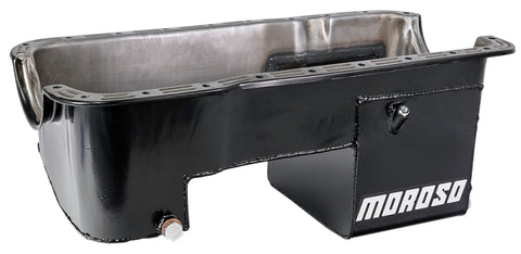 Moroso Ford 351W (w/Rear Sump) Extra Deep Wet Sump 7qt 9in Steel Oil Pan - 20523
