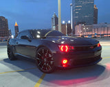 Oracle 14-15 Chevrolet Camaro Non-RS LED Round Style Headlight Halo Kit - Red - 2703-003