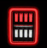 AlphaRex 19-24 Jeep Gladiator JT Nova-Series Prismatic LED Tail Lights - Black-Red - 602070
