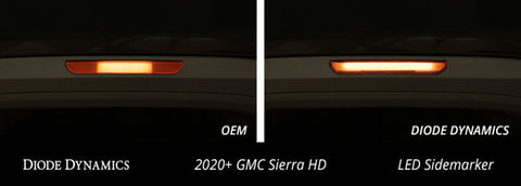 Diode Dynamics 20-21 Sierra 2500/3500 HD LED Sidemarkers Clear Set - DD5125