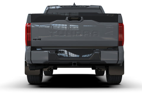 Rally Armor 2022+ Toyota Tundra Black UR Mud Flap w/ Metallic Black Logo - MF110-UR-BLK-MBK