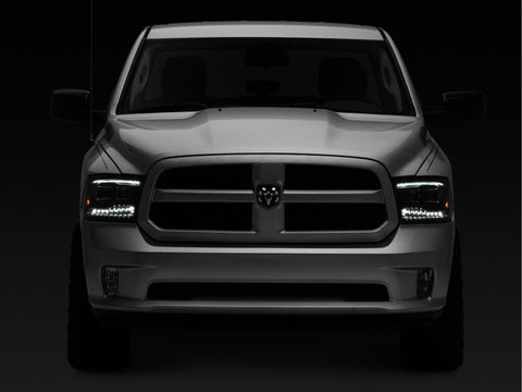 Raxiom 09-18 RAM 1500 LED Projector Headlights w/ Switchback Turn Signals- Blk Housing (Clear Lens) - R111520
