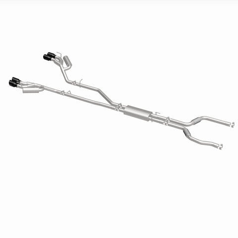 MagnaFlow 20-21 Ford Explorer 3.0L V6 Dual Exit Quad Black Chrome Tip Street Series Cat-Back Exhaust - 19515