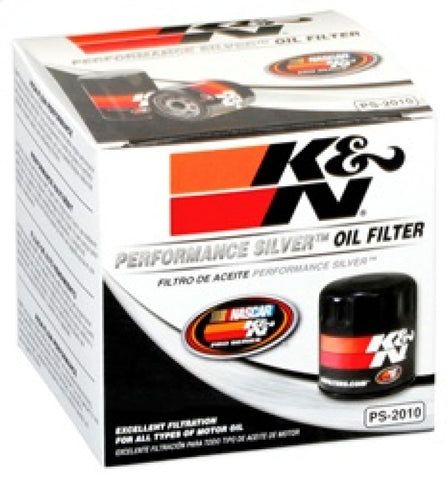 K&N Oil Filter for Ford/Lincoln/Mercury/Mazda/Chrysler/Dodge/Jeep/Cadillac/Ram 3.656in OD x 4in H - PS-2010
