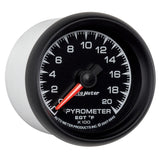 Autometer ES 52mm Full Sweep Electronic 0-2000 Degree F EGT/Pyrometer Gauge - 5945