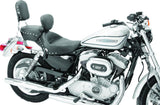 Mustang 04-21 Harley Sportster 3.3 Wide Stud Touring Solo Seat w/Driver Backrest - Black - 79439