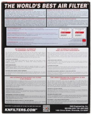 K&N 10 NHX110 Air Filter - HA-1010