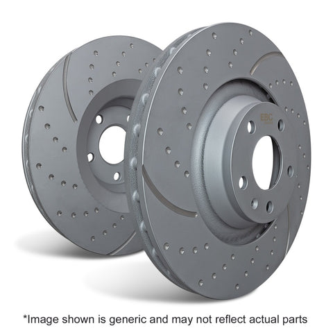 EBC 09-11 Audi A4 2.0 Turbo GD Sport Rear Rotors - GD1535