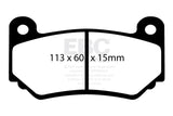 EBC 08-11 Lotus Exige 1.8 Supercharged (240) Greenstuff Front Brake Pads - DP21377
