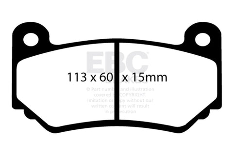 EBC Racing 2010+ Lotus Elise RP-1 Race Front Brake Pads - DP81377RP1
