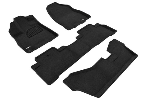 3D MAXpider 14-20 Acura MDX 7-Seat Elegant Black R1 R2 R3 - L1AC00604709