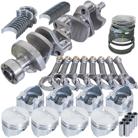 Eagle Chevrolet 350 4.030in Bore 3.750in Stroke 5.00cc Dome Piston Balanced Rotating Assembly Kit - B13056E030