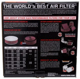K&N X-Stream Top Filter X-Stream 5.125in Flange 14x3.12in Height 0.875in Drop Base - 66-3050