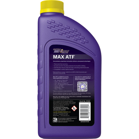 Royal Purple Max ATF Automatic Transmission Fluid - 1 Quart - 06320