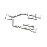 MagnaFlow Axle-Back, SS, 3in, Quad Split Rear 3.5 Tips 2015 Dodge Challenger incl SRT Hellcat - 19206