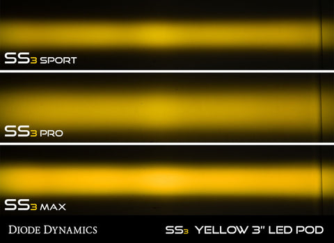 Diode Dynamics SS3 Max ABL - Yellow Driving Standard (Single) - DD6971S