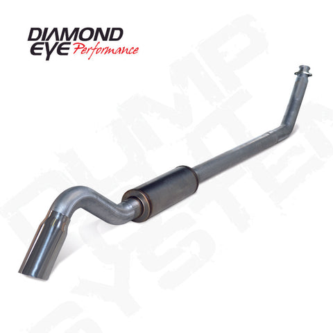 Diamond Eye 4in SS TURBO BACK SGL DUMP OUT 98.5-02 DODGE INCLUDING TIP NO MFLR - K4212S-TDRP