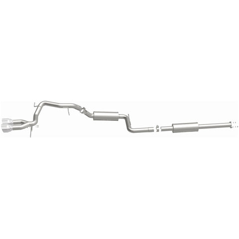 MagnaFlow 13 Ford Focus 2.0L Turbocharged ST Dual Center Rear Exit Stainless Cat Back Perf Exhaust - 15155