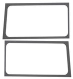 DEI 18-23 Jeep Wrangler JL 2-Door Boom Mat Rear Side Window Trim - 2 Piece - Gray Leather Look - 50271