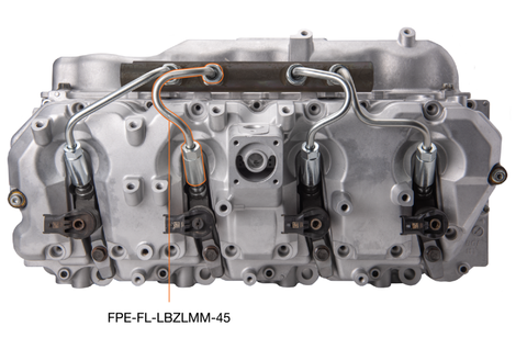 Fleece Performance 06-10 GM 2500/3500 Duramax LBZ/LMM High Pressure Injection Line (No. 4 & 5) - FPE-FL-LBZLMM-45