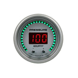 Autometer 52.4mm Silver Switchable 0-1600 PSI/0-110 BAR Fluid Pressure UltraLite Elite Digital Gauge - 6752-UL