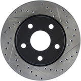 StopTech 07-13 Jeep Wrangler Slotted & Drilled Left Front Rotor - 127.67068L