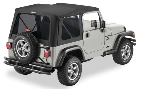 Bestop 03-06 Jeep Wrangler TJ Exc Unlimited Replace A-Top (Blk Diamond Tinted Windows No Door Skins) - 51193-35