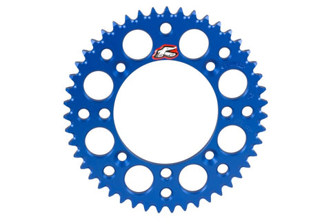 Renthal 02-17 Yamaha YZ85 Rear Grooved Sprocket -Blue 428-52P Teeth - 121U-428-52GPBU