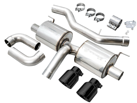 AWE 19-23 BMW 330i / 21-23 BMW 430i Base G2X Touring (Excl. Conv) Axle-Back Exhaust - Diamond Black - 3015-33429