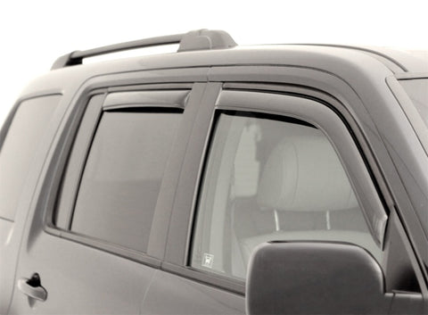 AVS 09-15 Honda Pilot Ventvisor In-Channel Front & Rear Window Deflectors 4pc - Smoke - 194084