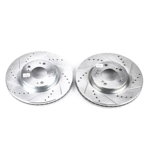 Power Stop 06-12 Mitsubishi Eclipse Front Evolution Drilled & Slotted Rotors - Pair - JBR1101XPR