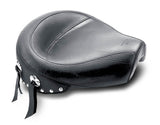 Mustang 82-03 Harley Sportster Wide Touring Solo Seat w/Studs - Black - 75702