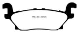 EBC 05-07 Hummer H3 3.5 Greenstuff Rear Brake Pads - DP61760