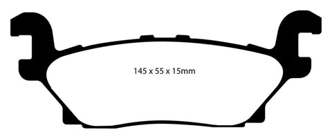 EBC 05-07 Hummer H3 3.5 Greenstuff Rear Brake Pads - DP61760