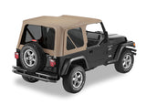 Bestop 97-02 Jeep Wrangler TJ Replace A-Top (Dark Tan Tinted Windows No Door Skins Included) - 51180-33