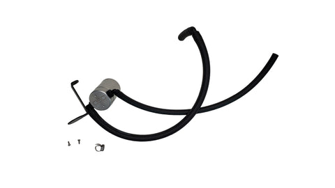J&amp;L 22-24 Hyundai Elantra N 2.0L Oil Separator 3.0 Passenger Side - Clear Anodized - 3119P-C