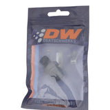 DeatschWerks 8AN Male Flare to 1/4in Male NPT Adapter - Anodized Matte Black - 6-02-0904-B