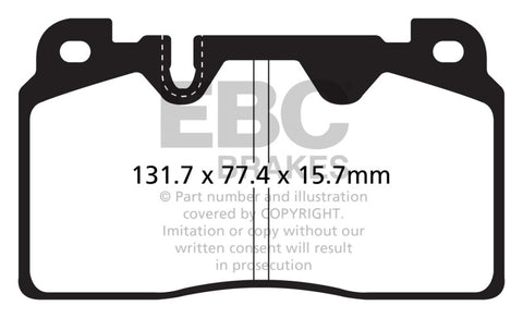 EBC 12-18 Audi Q5 BR 2.0T Extra Duty Front Brake Pads - ED92168